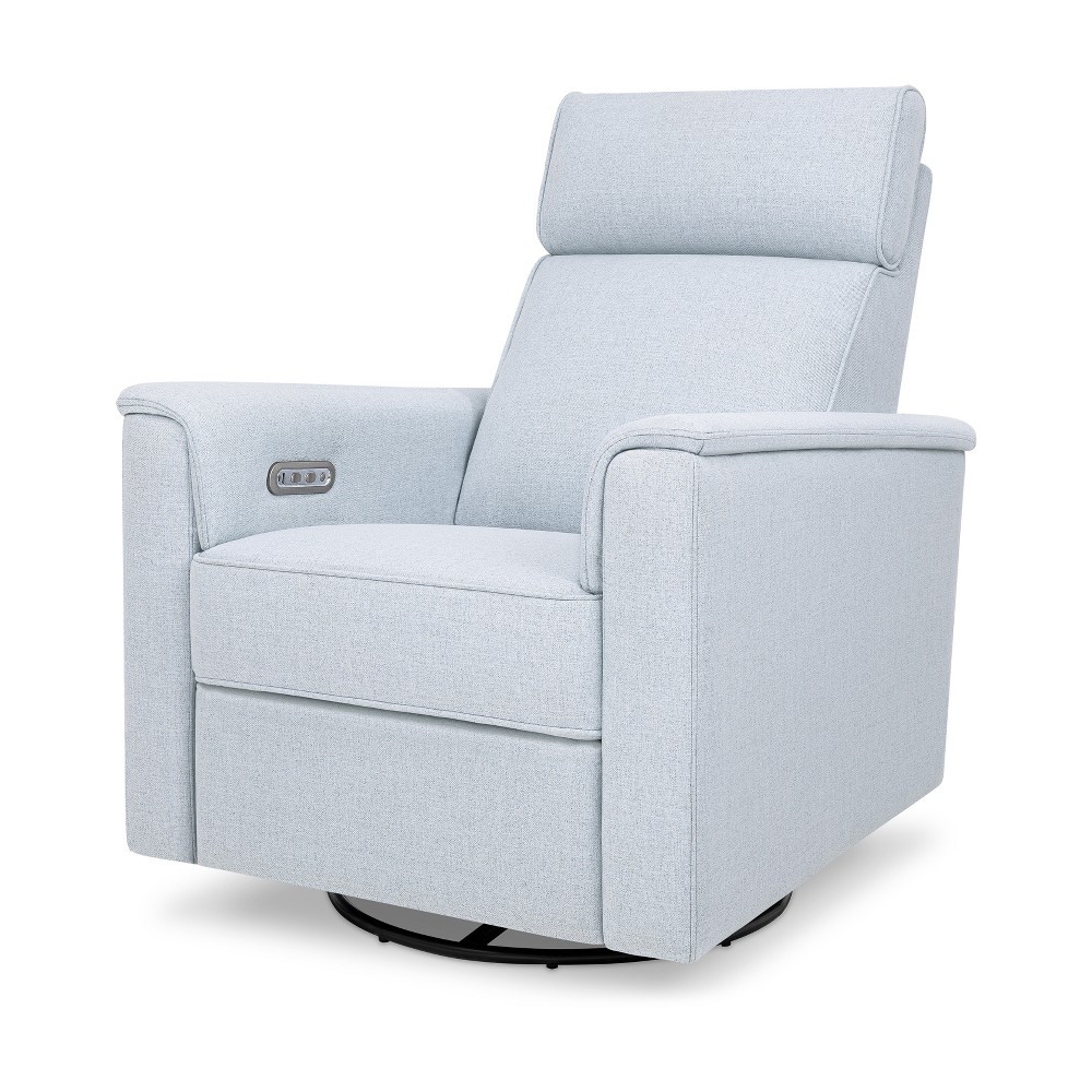 Photos - Coffee Table Namesake Willa Plus Power Glider Recliner with Power Headrest - Performance Chambray Eco-Twill