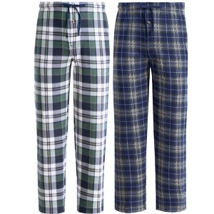 Fruit of the Loom Men’s Holiday Fleece Sleep Pants, 2-Pack with Pockets - 1 of 4
