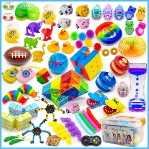 Kiditos 65PCS Sensory Fidget Toy Set, Stress Relief and Anxiety Toys Pack for Kids and Adults with ADHD or Autism, Classroom Rewards, Party Favors - 1 of 1