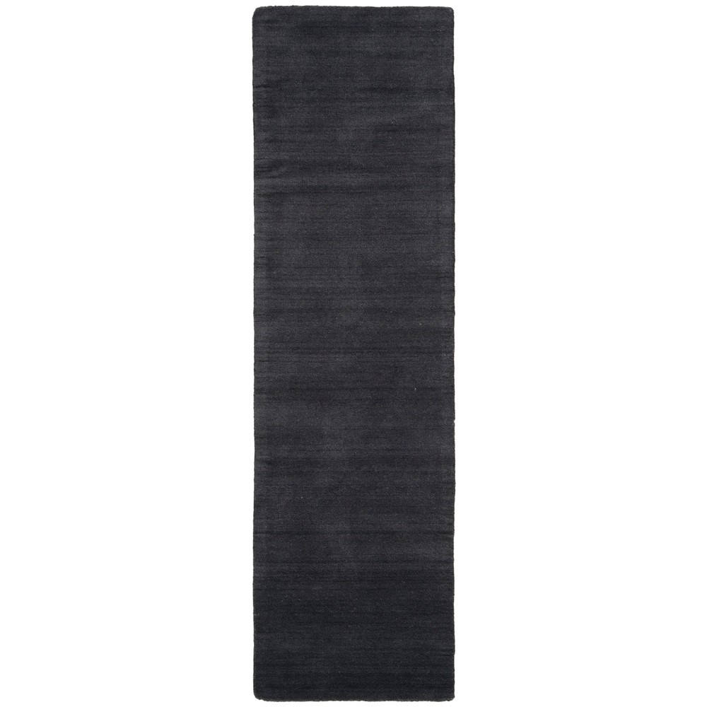  Solid Tufted Runner Black