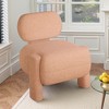 Lirago Armless Brown Accent Chair with Comfortable Reclined Backrest for Living Room 28.5"Hx27.1"Dx26.4"L - 2 of 4