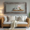 SpassWay Distressed Solid Wood Accent Mirror Vintage Full Length Mirror Retro Leaning Mirror Weathered White/Antique Brown/Charcoal - 4 of 4
