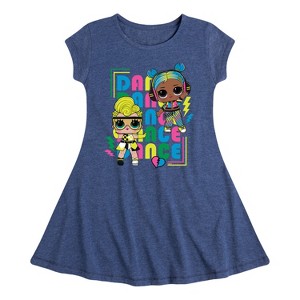 Girls' - LOL Surprise! - Dance Queens Fit & Flair Cap Sleeve Dress - 1 of 2