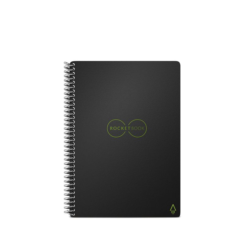 Core Smart Spiral Reusable Notebook Dot-Grid 36 Pages 6&#34;x8.8&#34; Executive Size Eco-friendly Black - Rocketbook, 3 of 11
