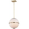 Crystorama Lighting Truax 3 - Light Pendant in  Aged Brass - 4 of 4
