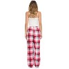 Casual Nights Women's Flannel Pajama Sleep Pants, Super Soft Plaid Pjs Bottoms - 4 of 4