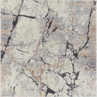 Hauteloom Cavetown Gray Marble Thick Rug