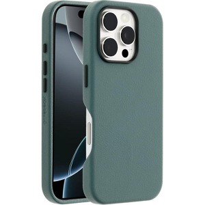 Refurbished: OtterBox SYMMETRY SERIES w/Cactus Leather Case for Apple iPhone 16 Pro - Sagebrush (77-96307) - Manufacturer Refurbished - 1 of 3