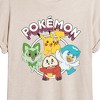 Women's - Pokémon - Scarlet Violet Squares Oversized Graphic T-Shirt - 2 of 4