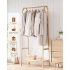 Acekool Bamboo Clothing Rack with Shelf - Space-Saving Freestanding Organizer for Bedroom, Entryway, Living Room - Easy Assembly - 4 of 4
