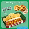 Big Dot of Happiness Football Party Paper Food Trays, Disposable Double-Sided Paper Food Holders for Nachos, Hot Dogs, French Fries - 12 Ct - 2 of 4