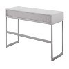 NicBex Narrow Console Table with 2 Drawers and 1 Open Bottom Storage Shelf,Stylish Minimalist Entryway Table,Modern Couch Table for Living Room,Grey - 4 of 4