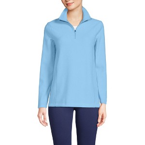 Lands' End Women's Anyweather Fleece Quarter Zip Pullover - 1 of 4