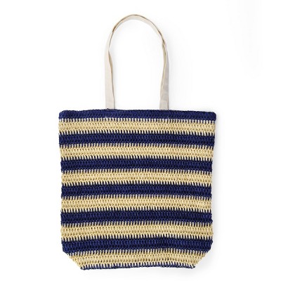 Beach Bags Blue Striped - Bullseye's Playground™