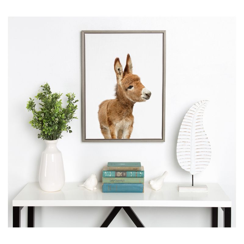 18" x 24" Sylvie Animal Studio Burro Framed Canvas by Amy Peterson - Kate & Laurel All Things Decor, 5 of 6
