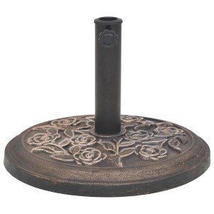 vidaXL Parasol Base Bronze Resin, Steel Standard Decorative Inlays - 1 of 4