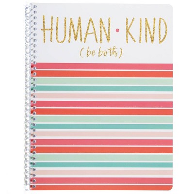 Spiral Notebook 1 Subject Wide Ruled Curves & Lines Stripes - Top Flight