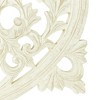 Moda Furnishings White Square Handcrafted Wooden Wall Hanger 36"x36" Elegant Home Decor - 4 of 4