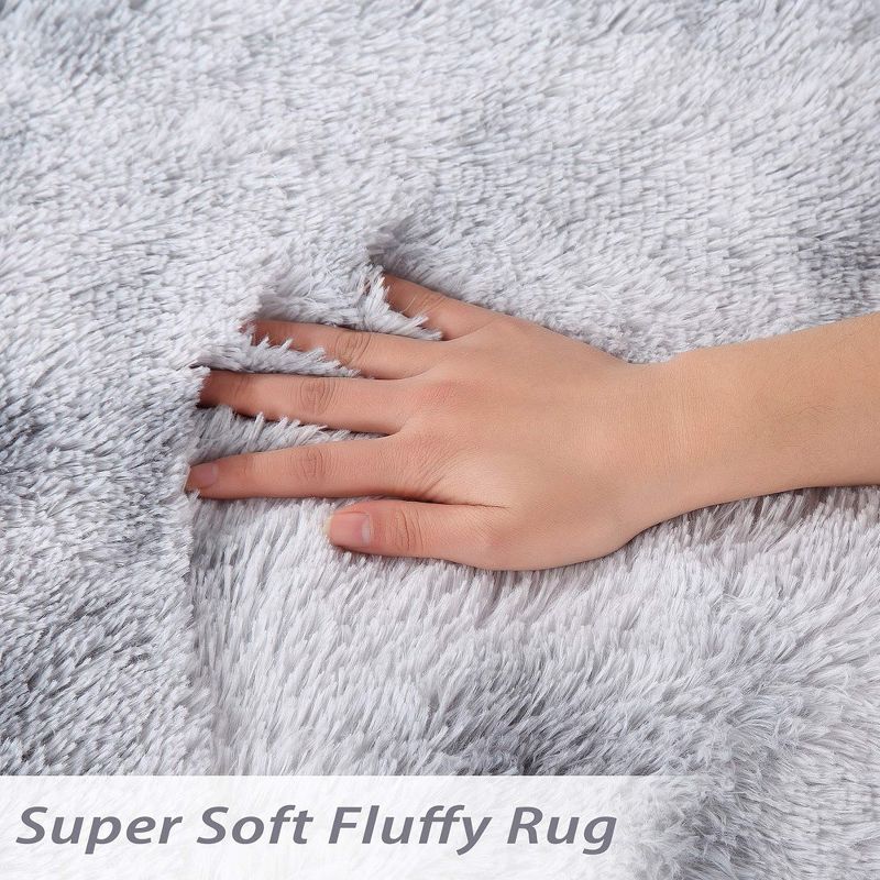 Shag Fluffy Rugs Area Rugs Soft Plush Carpet Thick Long Fur Rug for Living Room, 4 of 9