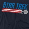 Women's Star Trek Americana Enterprise Loose T-Shirt Navy - 2 of 4