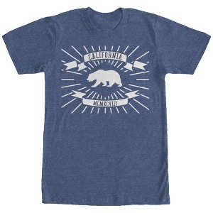 Men's Lost Gods California Flag Roman Numerals T-Shirt - 1 of 3