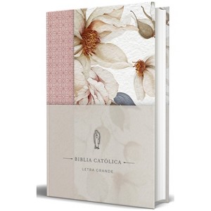 La Biblia Católica: Edición Letra Grande. Tapa Dura, Tela Rosada Con Flores / Catholic Bible. Hard Cover, Pink Cloth with Flowers - (Hardcover) - 1 of 1