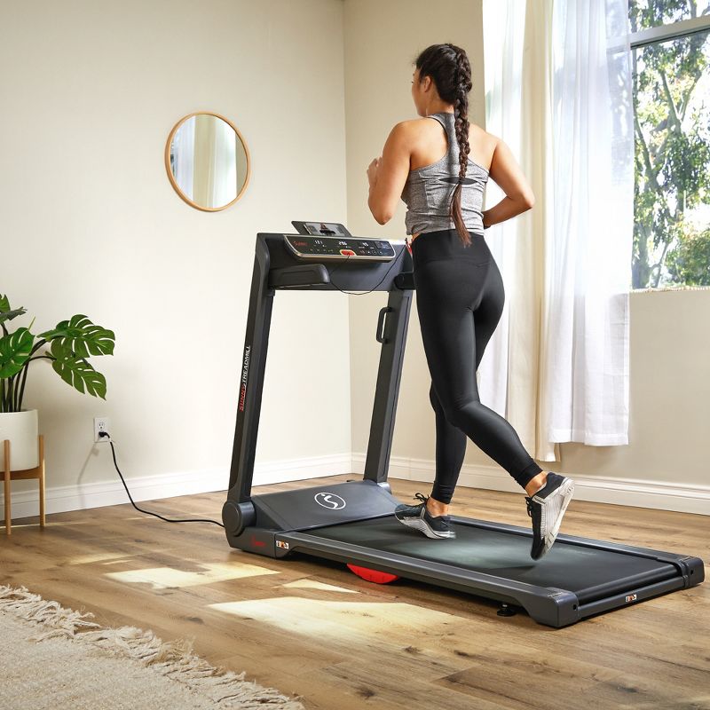 Sunny Health &#38; Fitness Smart Strider Treadmill with 20&#34; Wide LoPro Deck - Gray, 5 of 13