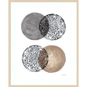 Amanti Art Collected Mandala Stamp II by Yvette St. Amant Wood Framed Wall Art Print - 1 of 4