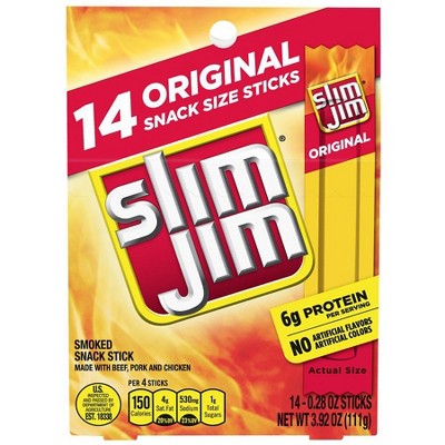 Slim Jim Snack Sticks Original Original 3.92 oz