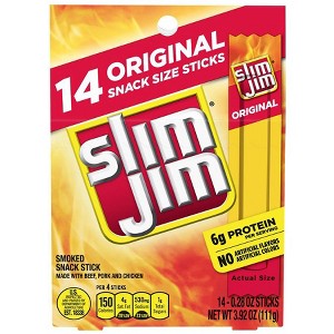 Slim Jim Snack Sticks Original Original 3.92 oz - 1 of 1