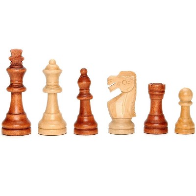 WE Games Staunton Wooden Weighted Chess Pieces, 3.75 in. King