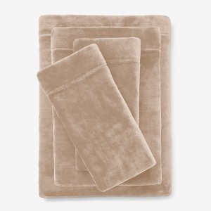 BrylaneHome BH Studio 4 Piece Microfleece Sheet Set - 1 of 2