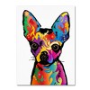 Trademark Fine Art -Michael Tompsett 'Chihuahua Dog White' Canvas Art - image 2 of 3