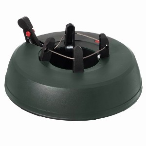 Gardenised, Automatic Plastic Green Foot Pedal Christmas Tree Stand, Large 14.5-inch Dia x 3.5-inch Height - 1 of 4