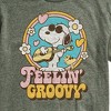 Men's - Peanuts - Feelin Groovy Snoopy And Woodstock Short Sleeve Graphic T-Shirt - 2 of 4