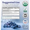 Organic Blueberry 10:1 Extract Capsules, Blueberry Supplement for Wellness, Brain and Immune Support, Pure Co, 60ct, 2 months supply - 3 of 4