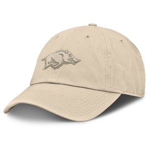 NCAA Arkansas Razorbacks Khaki Tonal Cotton Hat - 1 of 4