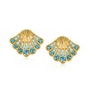 Ross-Simons 0.77 ct. t.w. Multi-Gemstone Jewelry Set: 2 Pairs Of Sea Life Earrings in 18kt Gold Over Sterling - 3 of 4