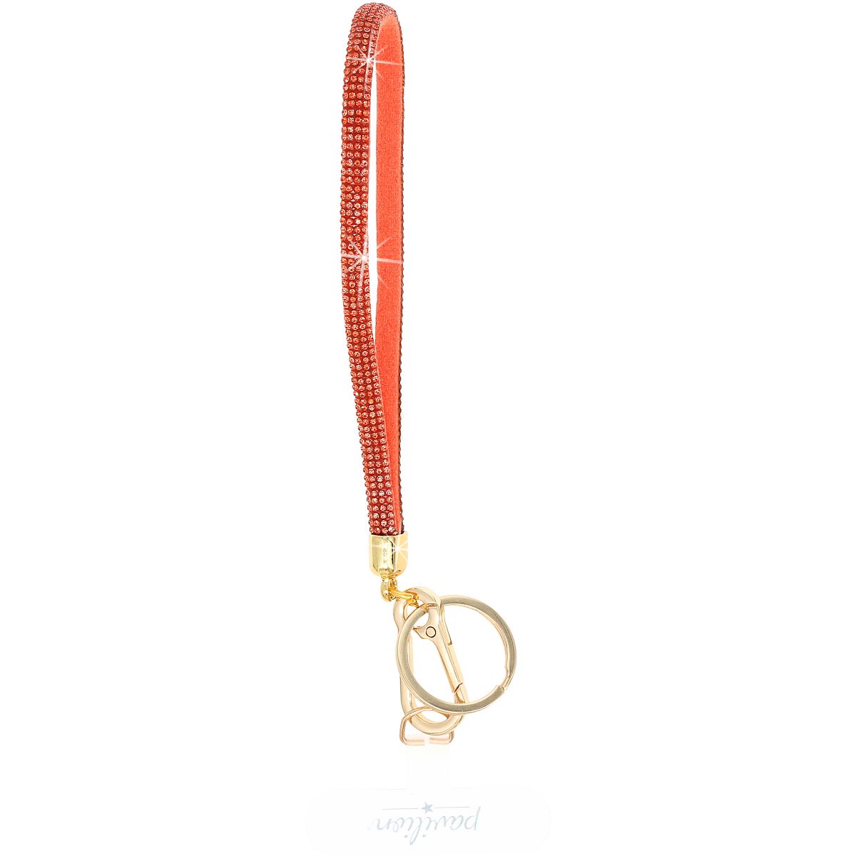 Pavilion Gift Company - Orange Wristlet - Soft Gemmed Phone Wrist Strap - Cell Phone Accessories - thumbnail 6
