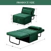 Ainfox Multi-Function Folding Ottoman Couch Bed with Adjustable Backrest Modern Convertible Chair for Living Room Apartment Office - 2 of 4