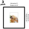 Americanflat 20x20 Poster Frame - Set of 3 - Use as 8x10 Frame with Mat or 20x20 Frame Without Mat - Black - 2 of 4