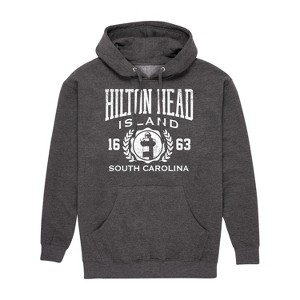 Men's - Instant Message - Hilton Head Island Collegiate Graphic Fleece Pullover Hoodie - 1 of 4