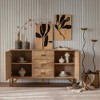 ORRD 9-Drawer Dresser with Light Wood Finish, Modern Chest of Drawers & TV Stand for Bedroom, Living Room, or Hallway Storage Cabinet - 2 of 4