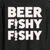 Men's - Instant Message - Beer Fishy Fishy Long Sleeve Graphic T-Shirt - 2 of 4
