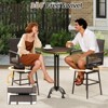 Tangkula Outdoor 360° Swivel Bar Stool Rattan Bar Height Chair with Removable Cushion - 4 of 4