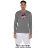 Elon University Adult Sport Long Sleeve Shirt Primary Logo, Black - 3 of 4