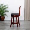 24" Counter Height Swivel Stool Modern Dining Chairs Bar Chairs X-Backrest Chair Armless Stool - 2 of 4