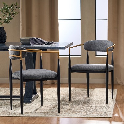 Spara Black Boucle Dining Chair : Target
