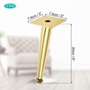 Unique Bargains Metal Sofa Furniture Leg with Screws for Cupboard Table 4 Pcs - 2 of 4