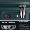 Wooakway Double Spinner Wheels PP Luggage Sets Lightweight Durable Suitcase with TSA Lock 3-Piece Set (20"/24"/28") - 4 of 4